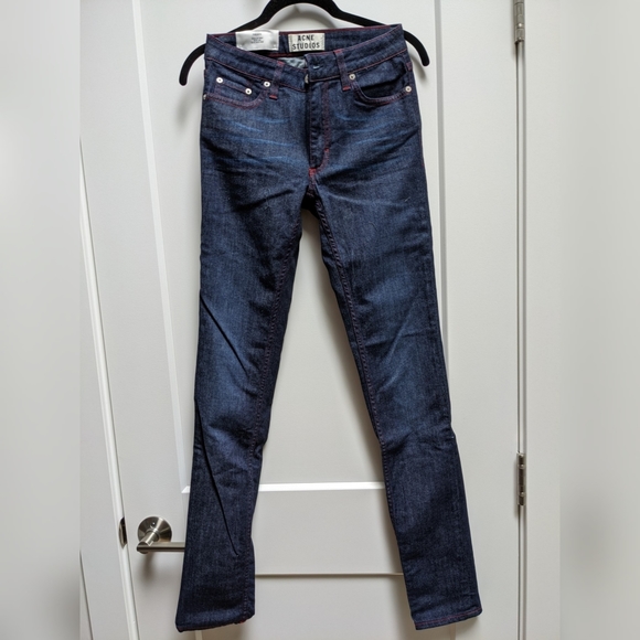 Acne Flex Dark Wash Red Stitching - Picture 2 of 4